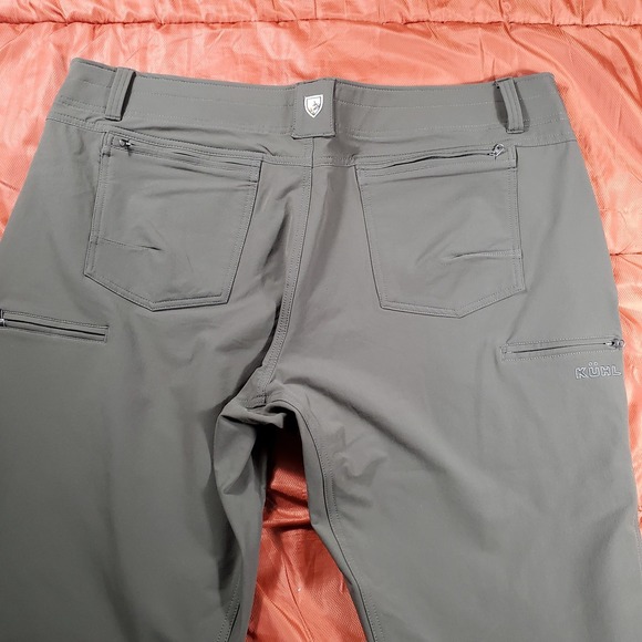 LOT OF 2 Kuhl Pants Transcendr Men's 42x30 Gray & Green Softshell Hiking - Picture 12 of 16